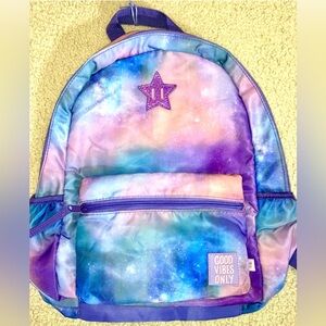 Girls Galaxy Print Backpack